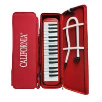 Melódica California 32 Teclas con Estuche Rígido - ROJO