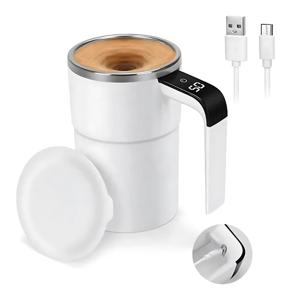 Taza Mezcladora Térmica Recargable Blanco 726BL08