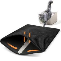 Alfombra Mágica Atrapa Arena Mascotas Negro 40X50CM