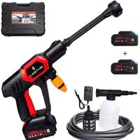 Hidrolavadora Inalambrica  Hidrojet Portatil Lavado 2 Baterias 120V