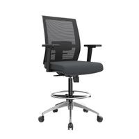 Silla Cajero Noha Ergonómica Negro Ba Ac Althea Confort