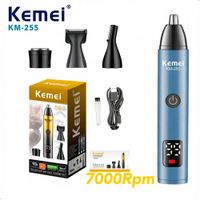 Cortadora De Cabello Kemei Km-255 4 En 1 Recargable  7000rpm