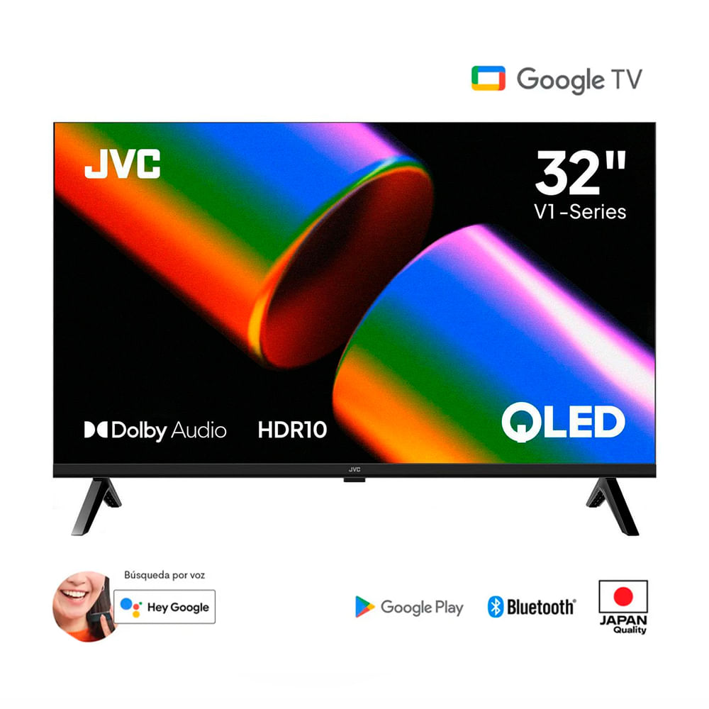 Televisor JVC QLED 32 HD Google TV LT-32KM1584