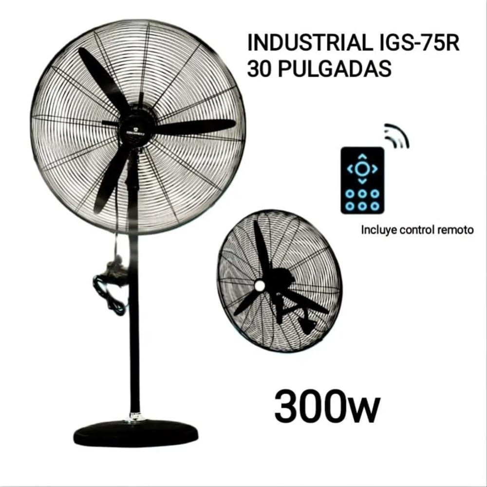 Ventilador Industrial RBC 2en1 30 PULGADAS 300W control marca RBC IGS-75R