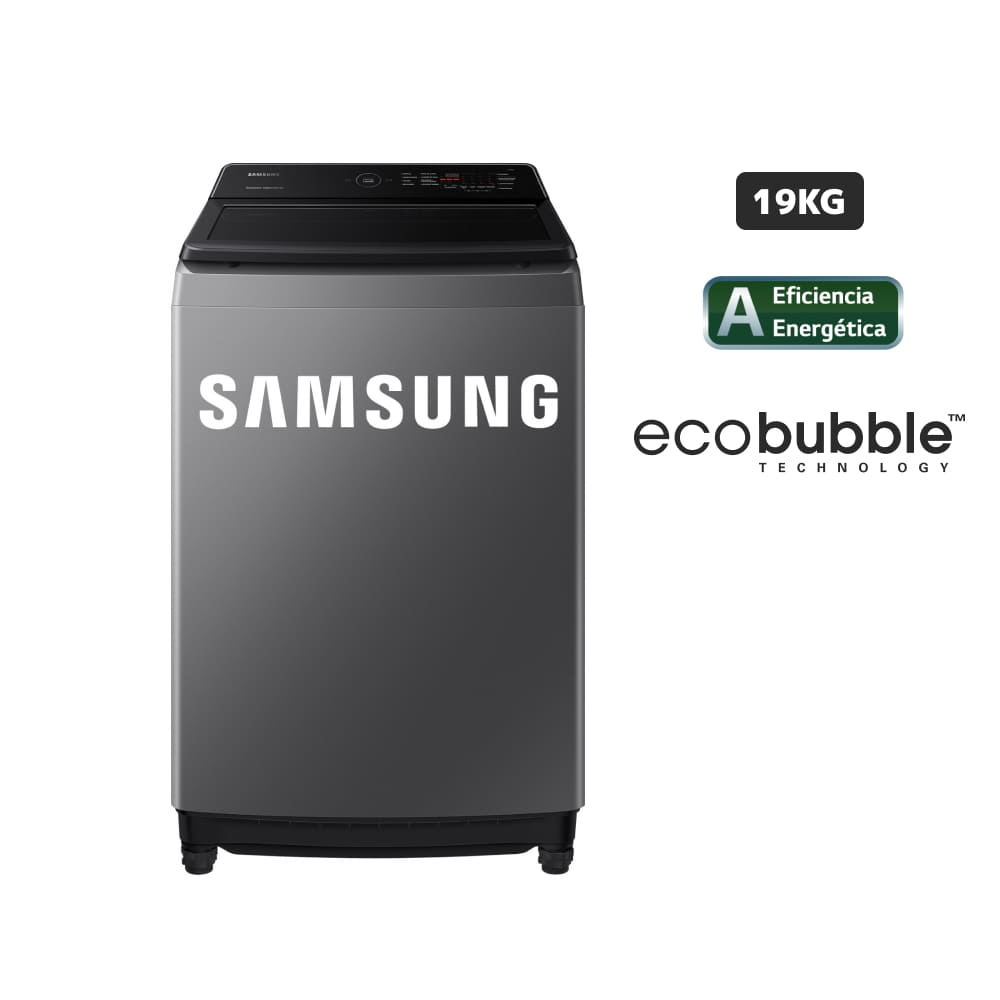 Lavadora SAMSUNG EcoBubble 19 Kg WA19CG6441BDPE Gris