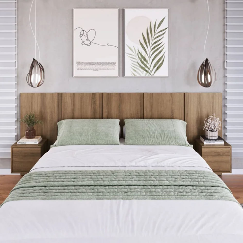 Cabecera Matrimonial Moderna Tali Marrón RyR MUEBLES