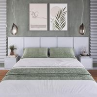 Cabecera Matrimonial Moderna Tali Blanco RyR MUEBLES