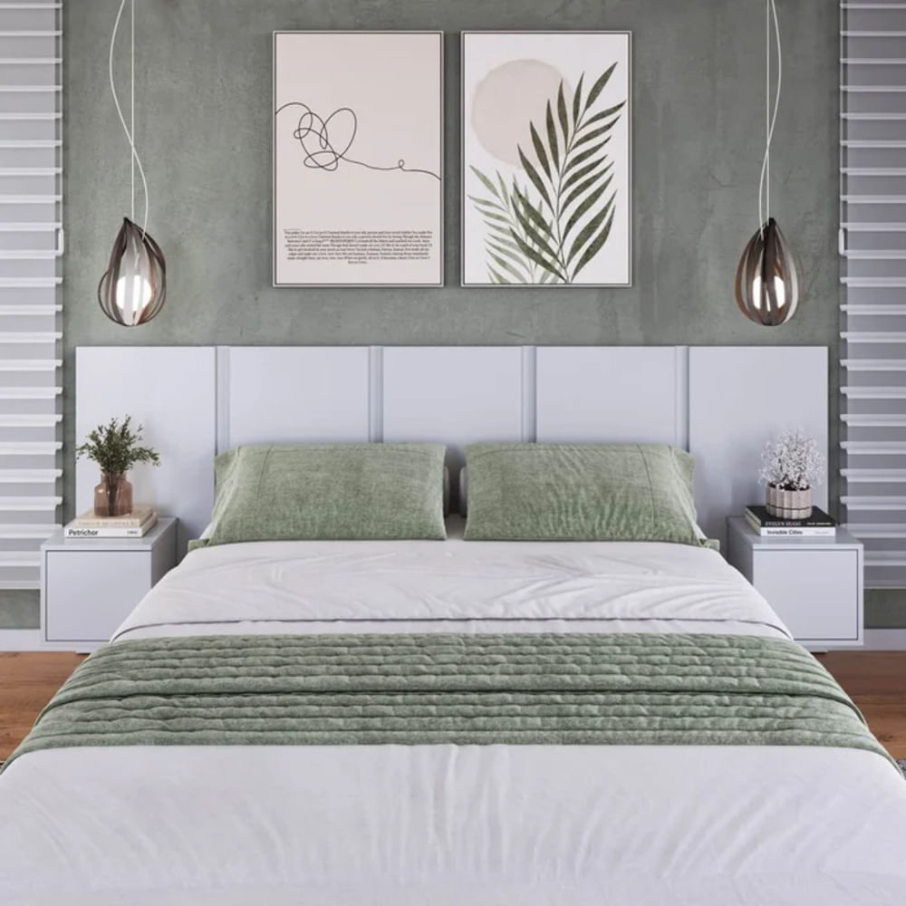 Cabecera Matrimonial Moderna Tali Blanco RyR MUEBLES