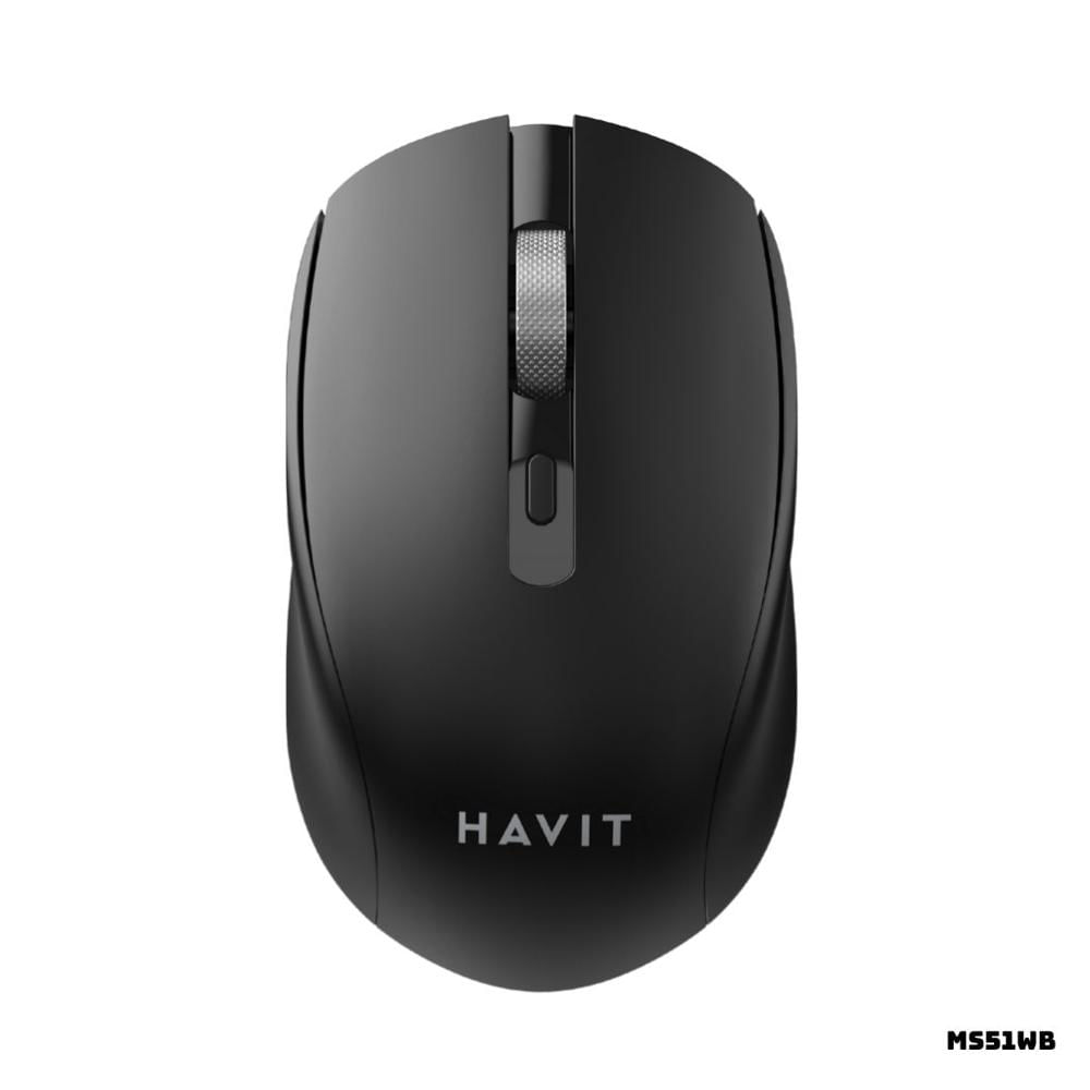 MOUSE INALAMBRICO HAVIT MS51WB 1600 DPI NEGRO
