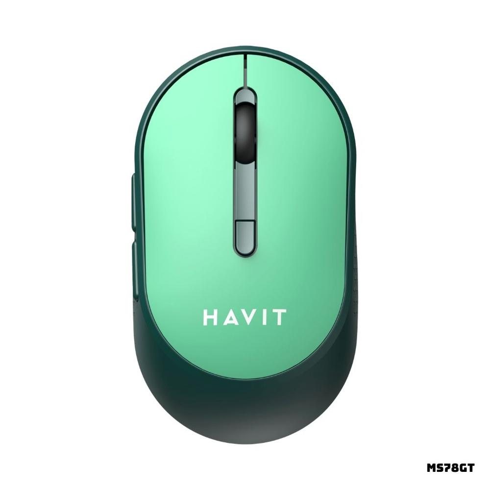 MOUSE INALAMBRICO HAVIT MS78GT 3200 DPI VERDE