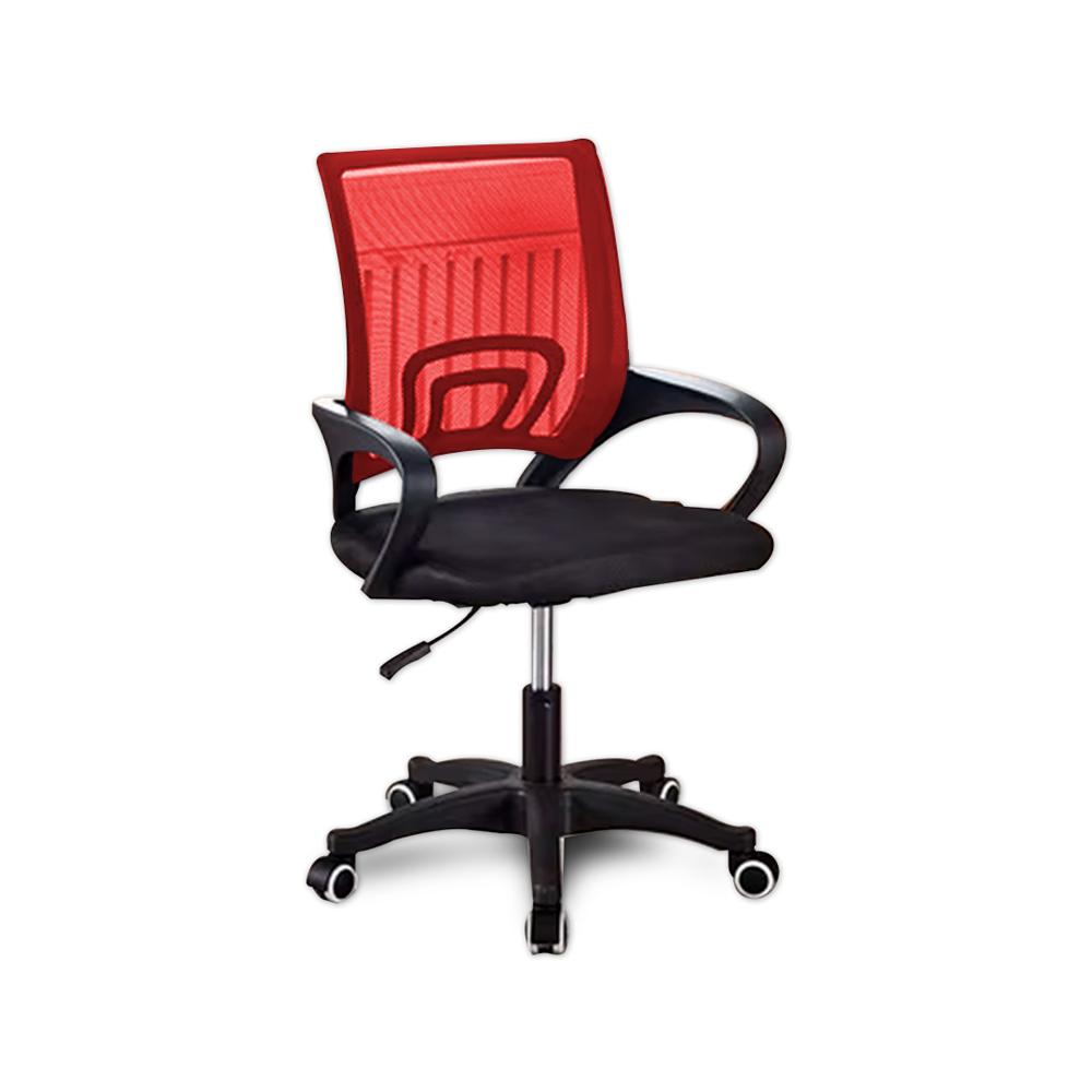 Silla Ergonómica Crn-010-Rd Giratoria Rojo-Negra