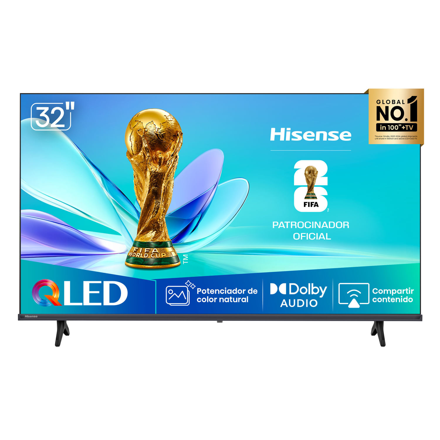 Televisor Hisense QLED 32"" HD Smart TV 32Q4SV