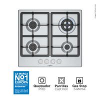 Encimera A Gas Bosch 4 Hornillas PGH6B5K90 Acero Inoxidable