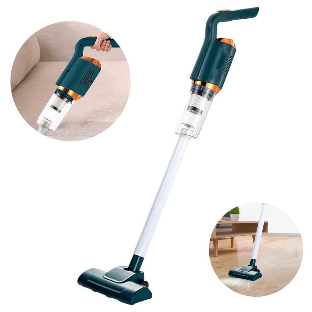 Aspiradora Portátil Inalámbrica Recargable 120W 2 en 1 Multifuncional Hogar Auto Verde