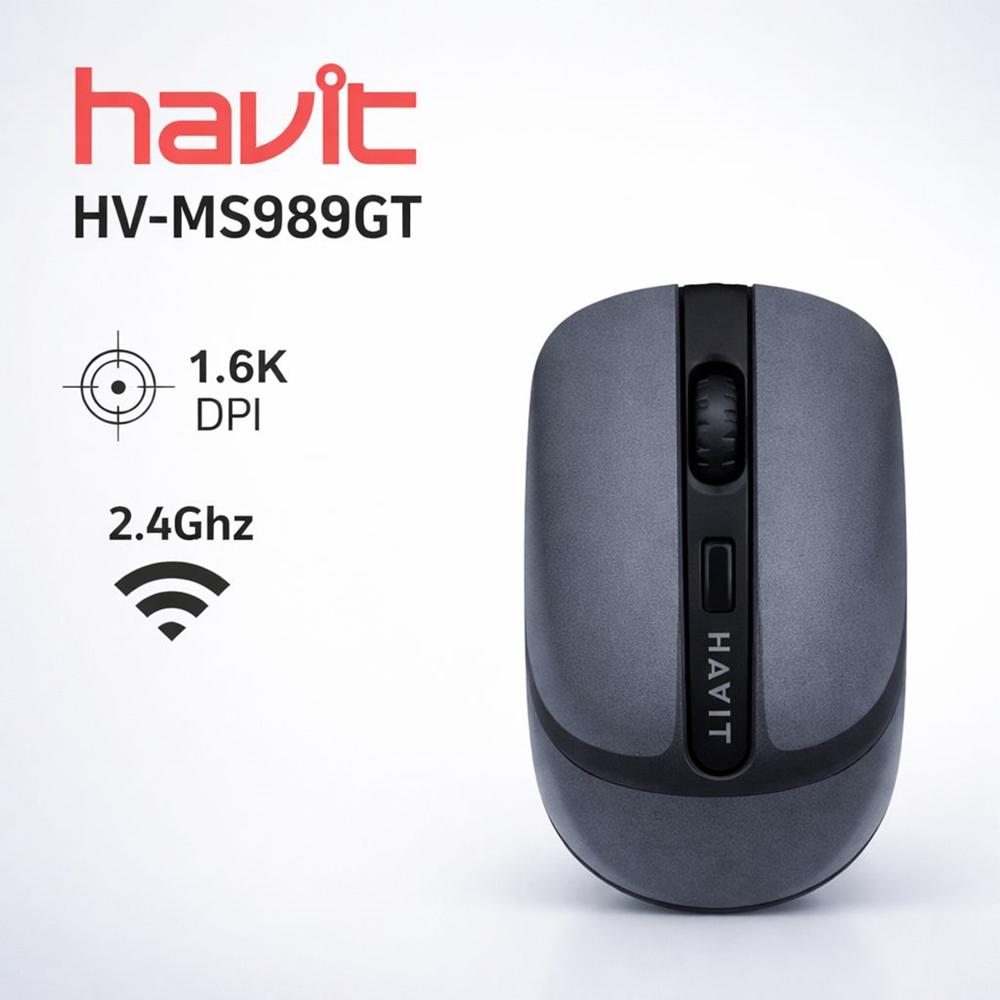 Mouse Inalámbrico HAVIT HVMS989GT 2.4GHz Precisión y Comodidad Total