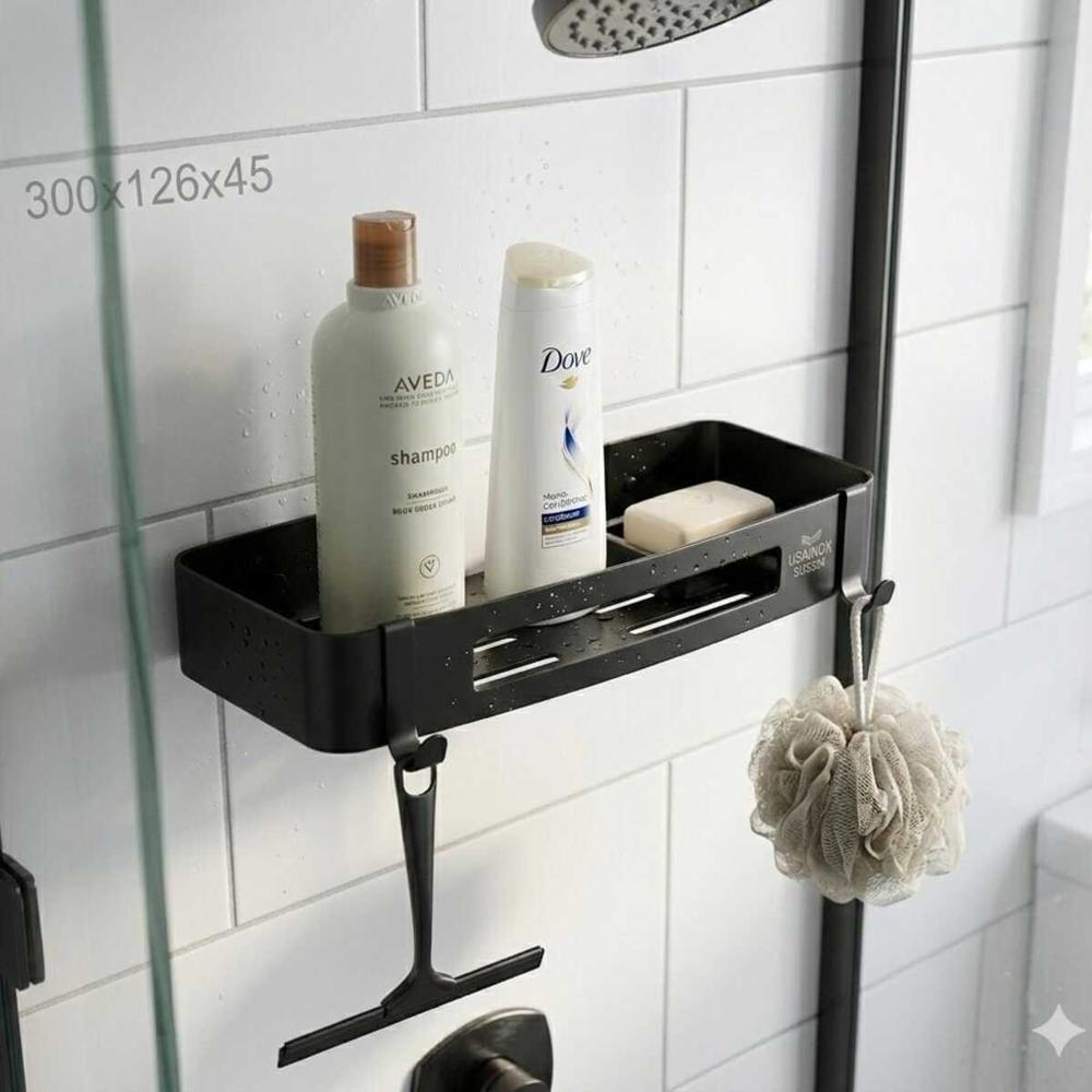 REPISA DE ACERO INOXIDABLE NEGRO MATE