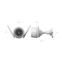 Cámara de Seguridad Ezviz-H3c 2k(3mp)-Wifi-lp67 Exterior