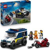 LEGO CITY FURGONETA DE TRANSPORTE DE PRISIONEROS SET DE CONSTRUCCIÓN POLICIAL