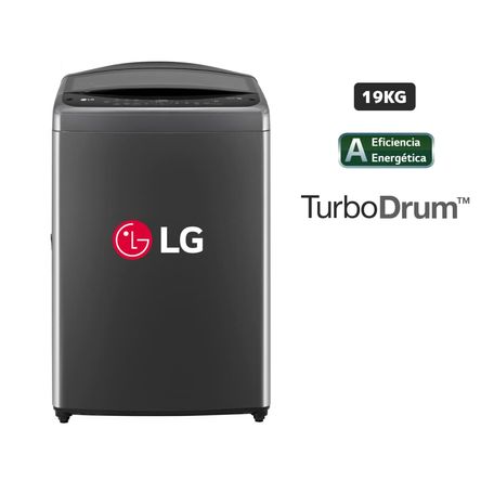 Lavadora LG Carga Superior 19 Kg WT19BVTB Negro Claro