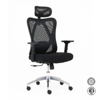 Silla Ergonómica Kendo Presidente Brazos 3D Negro Ofideas