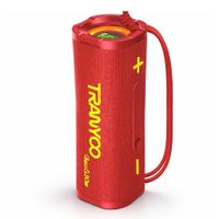 Parlante Bluetooth Portátil 30W Potente Luces RGB Graves Reforzados TWS y Manos Libres T-B17 Rojo