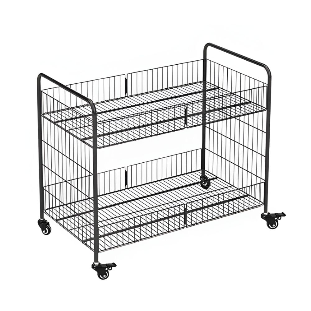 Carrito plegable extraíble para Puesto Multifuncion 100cm Negro