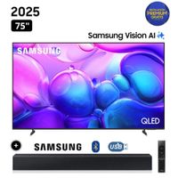 Televisor Samsung QLED 75 Smart TV 4K QN75Q6FA + Soundbar HW-B400F