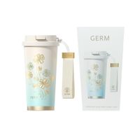 Vaso Térmico Germ Trebol Celeste 500ml Acero Inoxidable