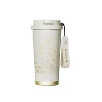 Vaso Térmico Germ Clover Blanco & Dorado 500 ml