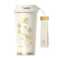 Vaso Térmico Germ Trebol Blanco 500ml Acero Inoxidable