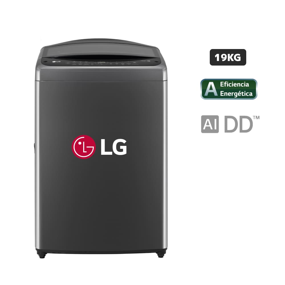 Lavadora LG Carga Superior 19 Kg WT19BV6T Negro Claro Lavadora LG Carga Superior 19 Kg WT19BV6T Negro Claro