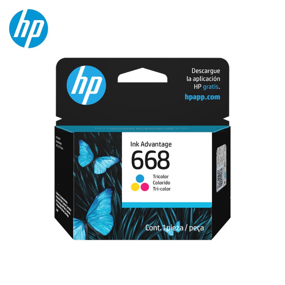 TINTA HP 668 TRICOLOR 7FP36VL PARA DJ 2975 4375 ORIGINAL