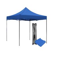 Toldo Plegable 3x3 metros Lona Azulino 3 metros de Alto