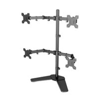 Soporte para 4 Monitores de 13"" a 32"" ZJ-K7903 con Brazo Articulado y Base Fija