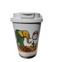 Taza térmica de acero inoxidable de 600 ml  diseño elefante