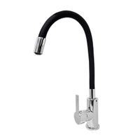 Mezcladora Monocomando para Lavadero Flex Negro Metusa