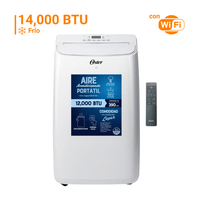 Aire Acondicionado Portátil 14000 BTU Oster OS-PACPOR1412FWE Blanco con Función Wi-Fi y Purificador de Aire