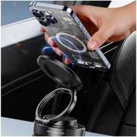 Soporte Magnético para Celular MY-7652 Holder Imantado Plegable Succión al Vacío Negro