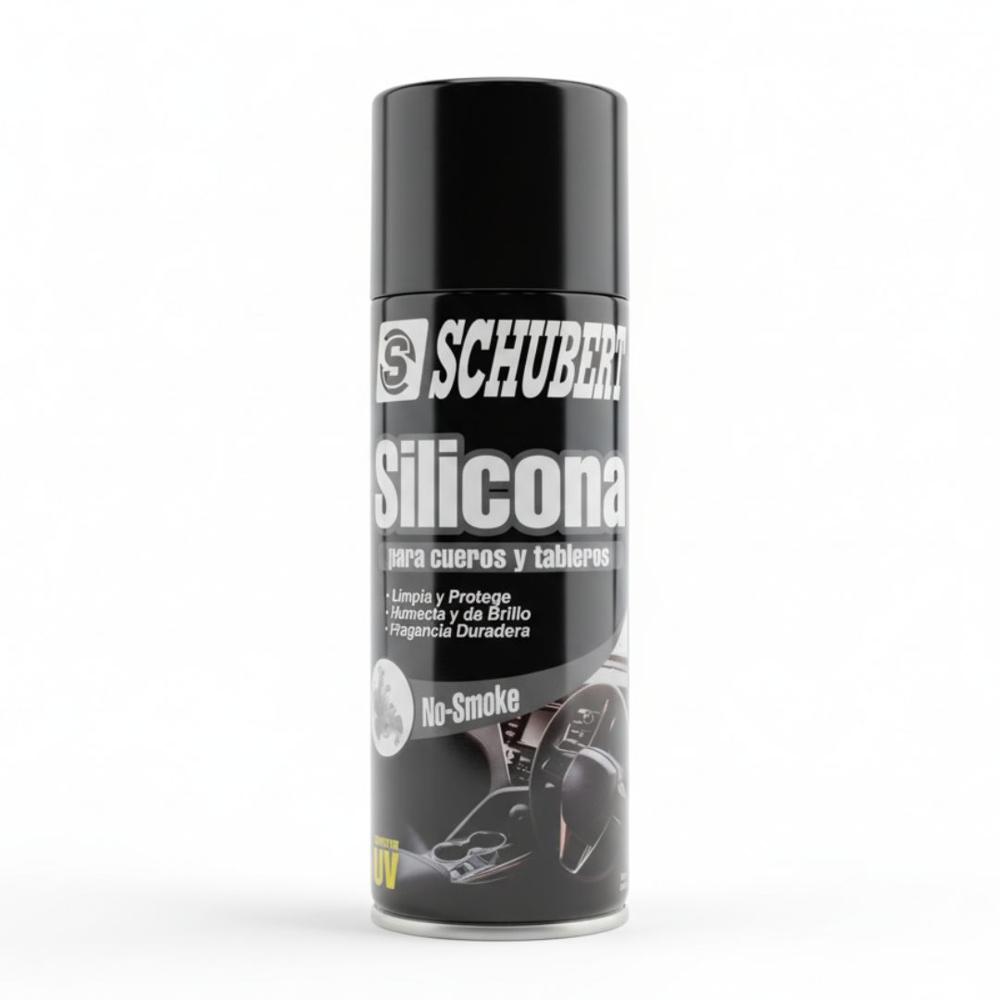 Silicona en Spray Schubert Multiusos Para Cueros y Tableros 450ml Elimina Olor a Cigarro