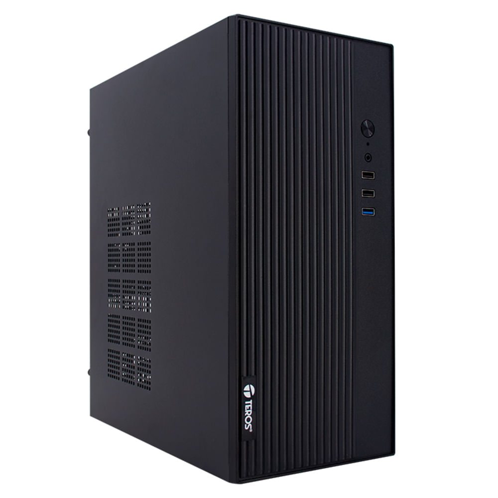 CASE TEROS TE-1035S, MINI TOWER ATX, 250 W, USB 3.0 / 2.0, AUDIO HD, NEGRO