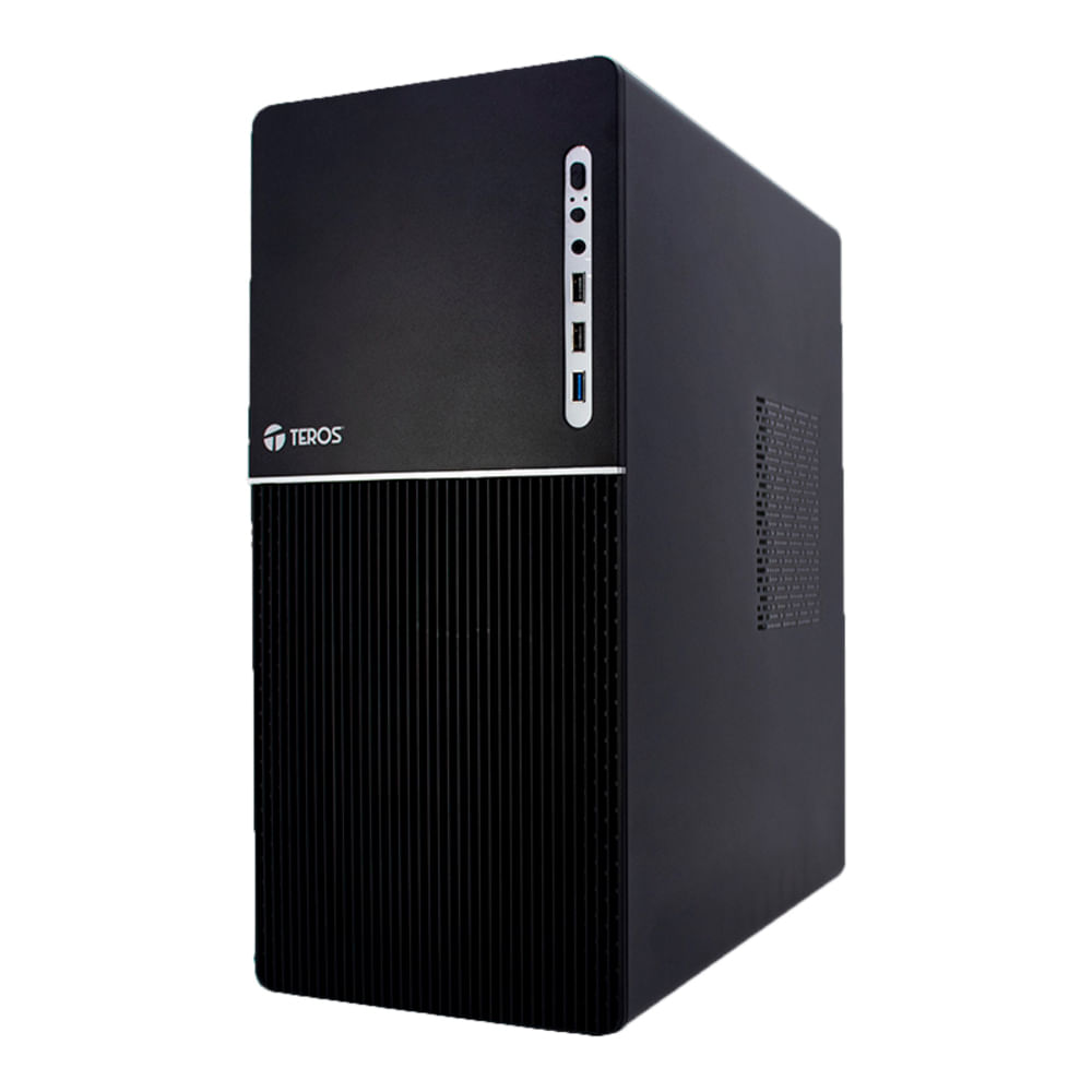 CASE TEROS TE-1037S ATX CON FUENTE 250W USB 3.0 NEGRO