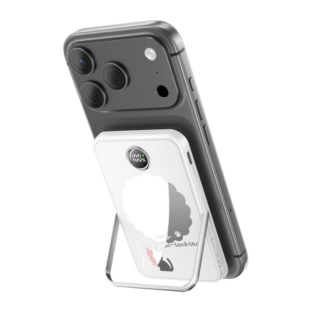 Batería Magnética  3 en 1 5000mAh Soporte y Espejo Integrado