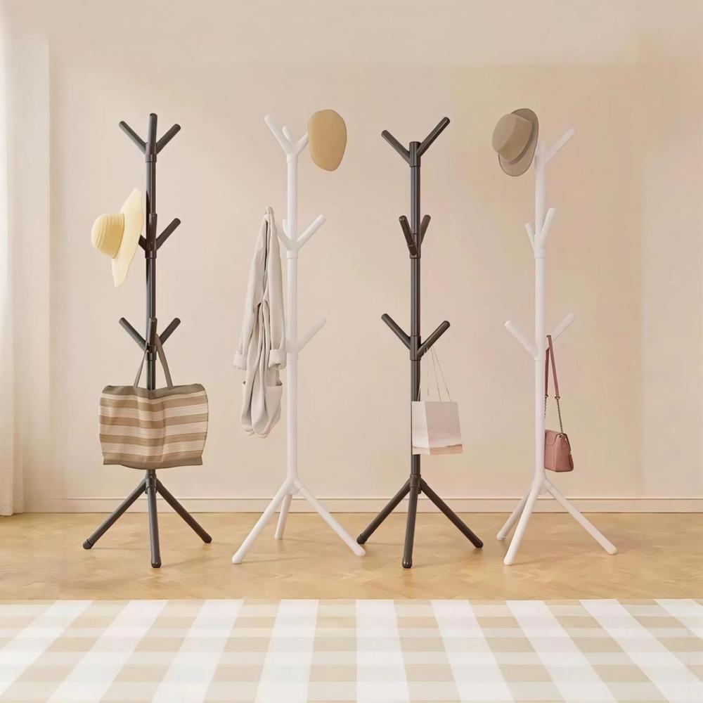 PERCHERO DE PIE MULTIFUNCIONAL COLOR BLANCO