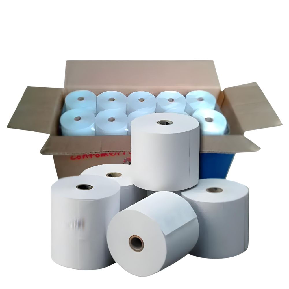 Contómetro Papel Térmico 55G 80x80x13mm Caja x 20und