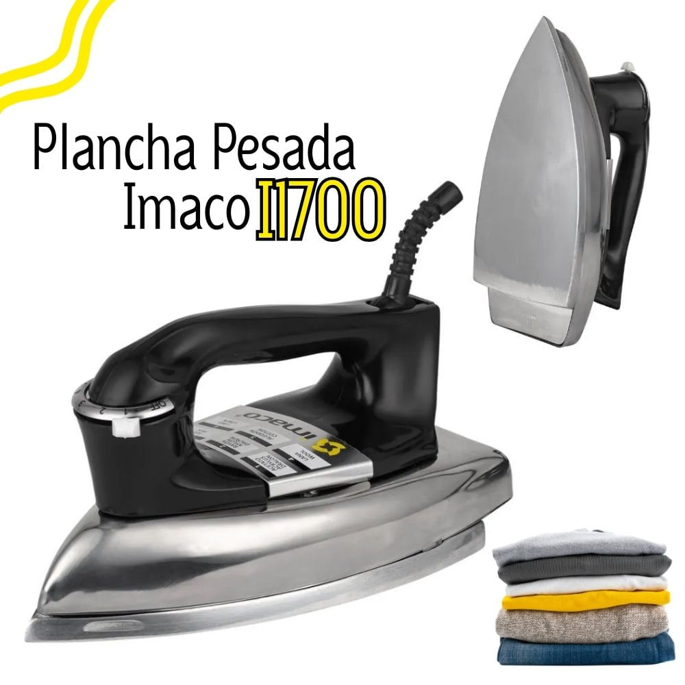 Plancha Pesada Imaco con Base de Metal Acero - I1700