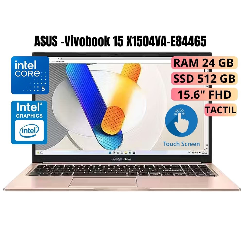 Laptop ASUS VivoBook 15 X1504VA-E84465 Intel Core 5 RAM 24GB  SSD 512 GB -90NB13Y3-M025X0