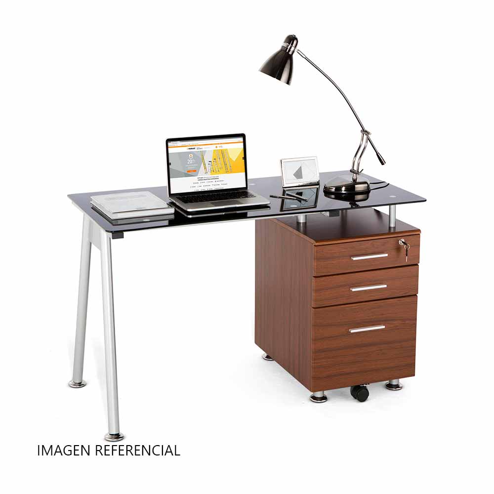 Escritorio de vidrio Danesa Orange