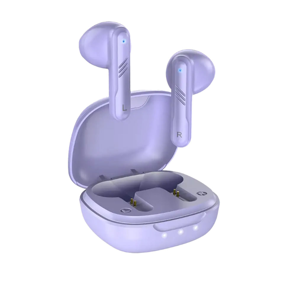 Audífonos Genius HS-M905BT True Wireless Bluetooth Light Purple con Micrófono