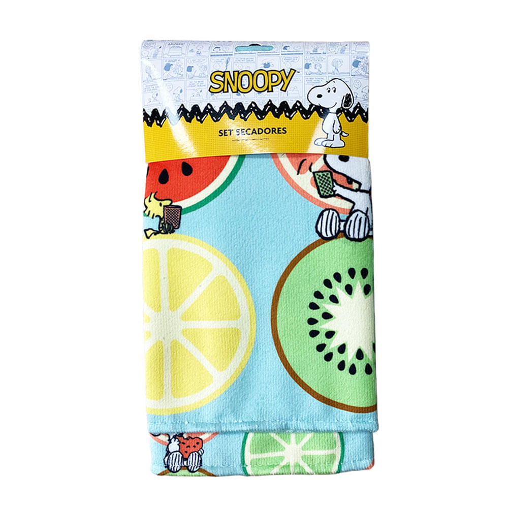 Secador SNOOPY Color Celeste Frutas