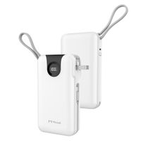 Miccell Power Bank Impermeable 20000mAh PD 35W con Carga Rápida y Cable Integrado